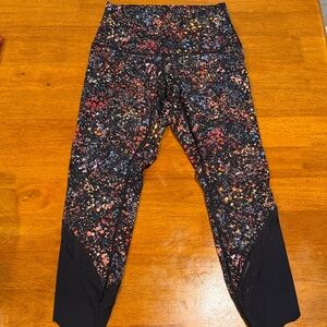 Lululemon Multicolor Splatter-Print/flower Leggings